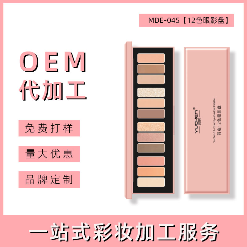 汕头12色眼影盘OEM